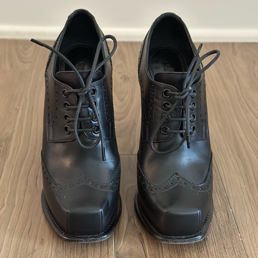 Louis Vuitton Square Toe Hidden Platform Oxford B… - image 3